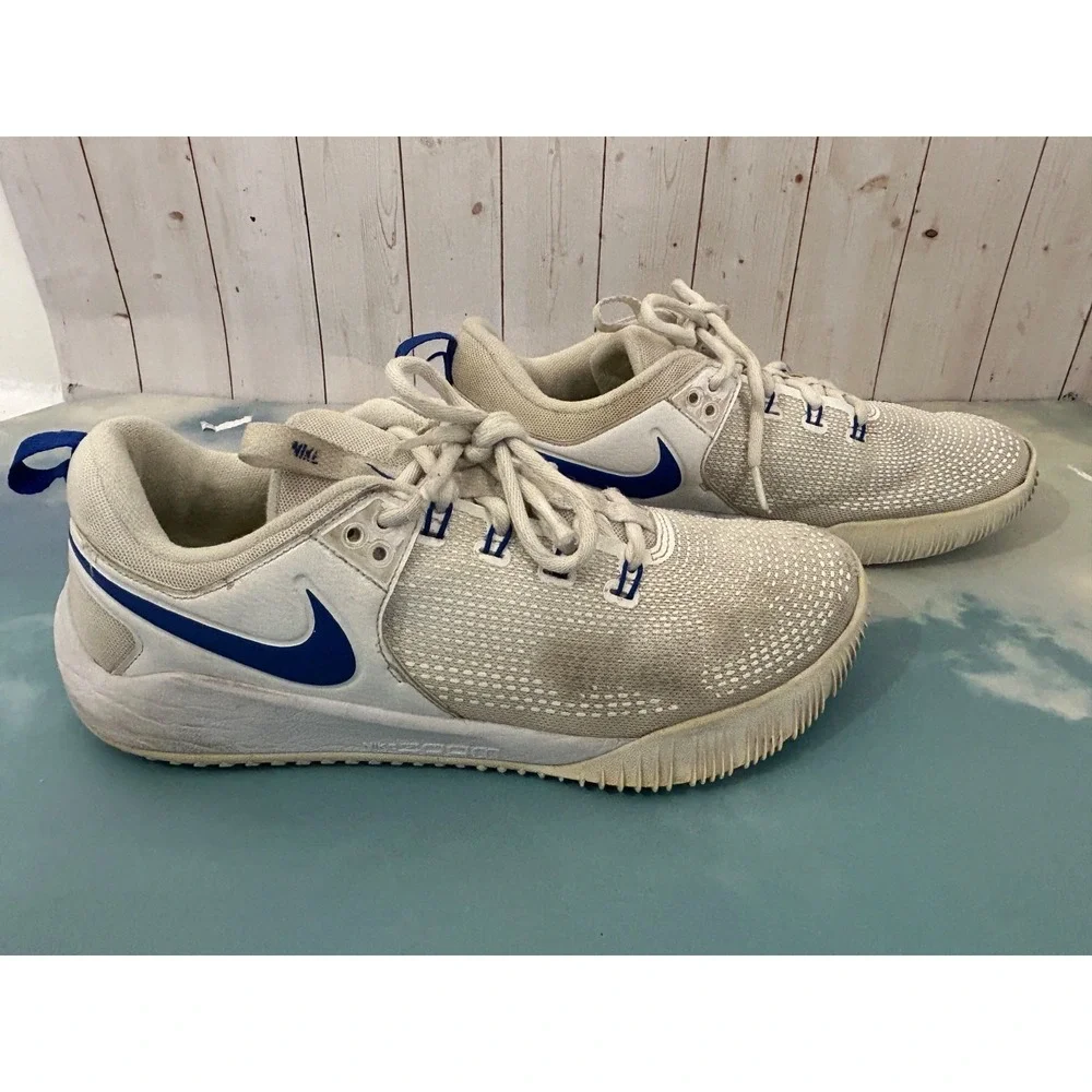 Nike Air Zoom Hyperace‎ 2 Women's Size 10 Sneakers White Blue Lace-Up Logo